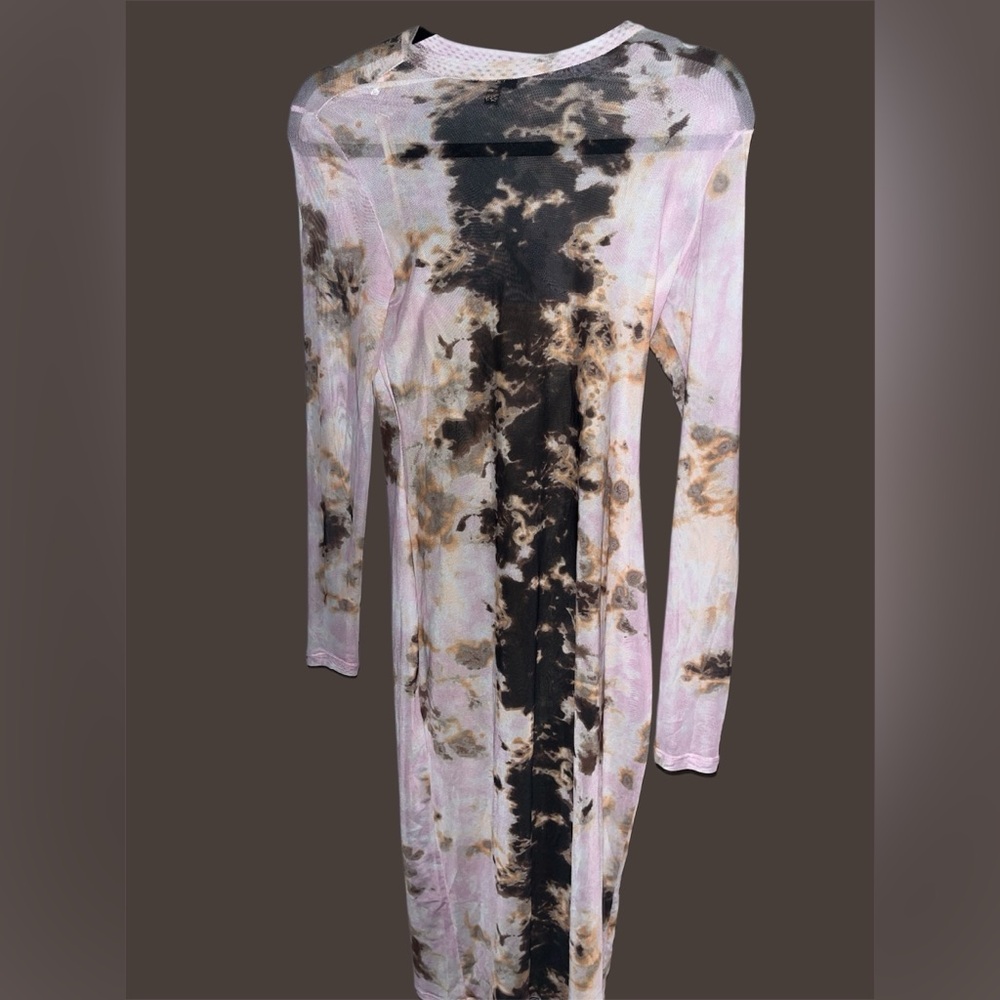 Tie-Dye Long Sleeve Dress